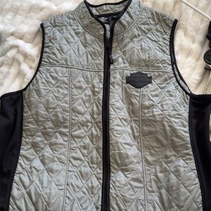 Harley-Davidson Gray Quilted Vest